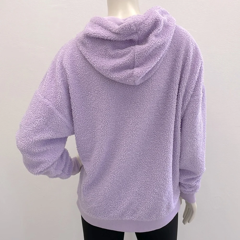 New Look • Lilac Teddy Hoodie - Picture 3 of 12
